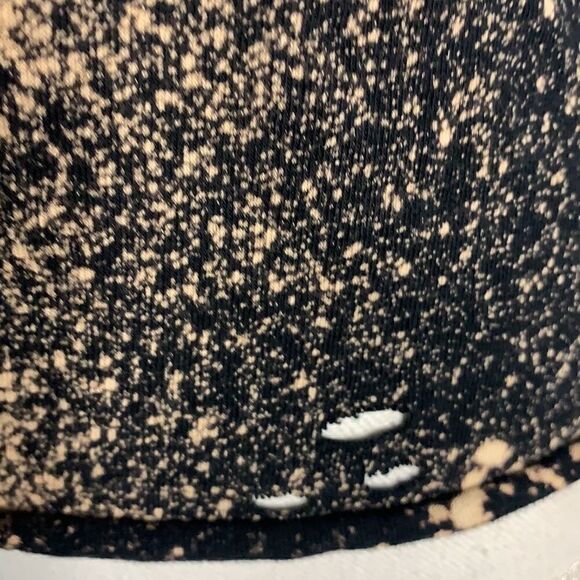 Gildan Black White Bleached Tie-Dyed T-Shirt - S - Picture 3 of 4